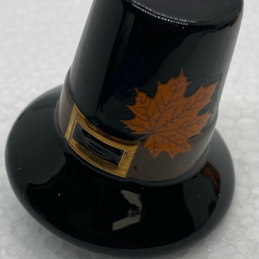 Nora Fleming mini -A252 We Gather Together Pilgrim Hat NF thanksgiving halloween